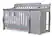 Front. Sorelle - Princeton Elite Crib & Changer - Weathered Gray.