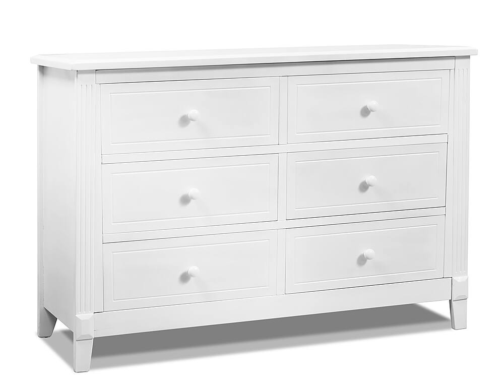 Angle. Sorelle - Berkley Double Dresser - White.