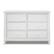 Front. Sorelle - Berkley Double Dresser - White.