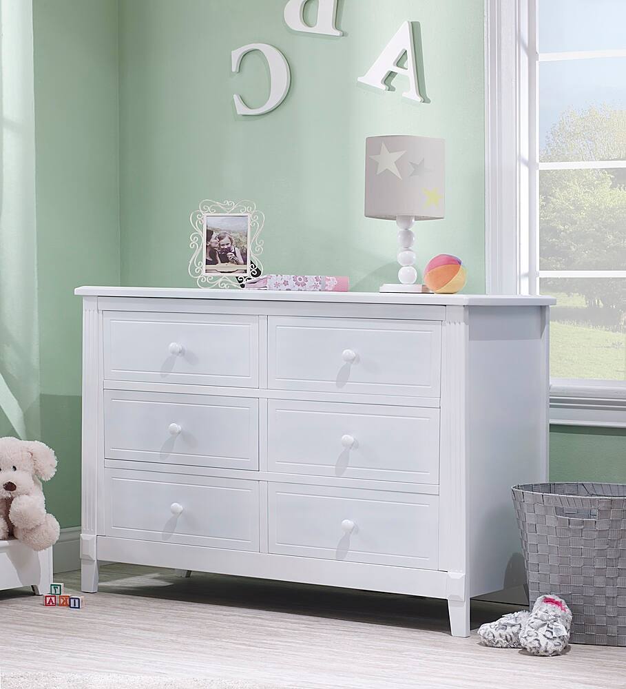 Left. Sorelle - Berkley Double Dresser - White.