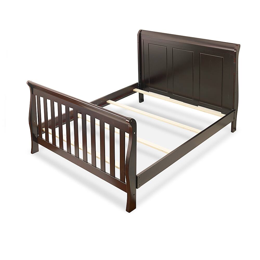 Left View: Sorelle - Princeton Elite Panel Crib & Changer - Espresso