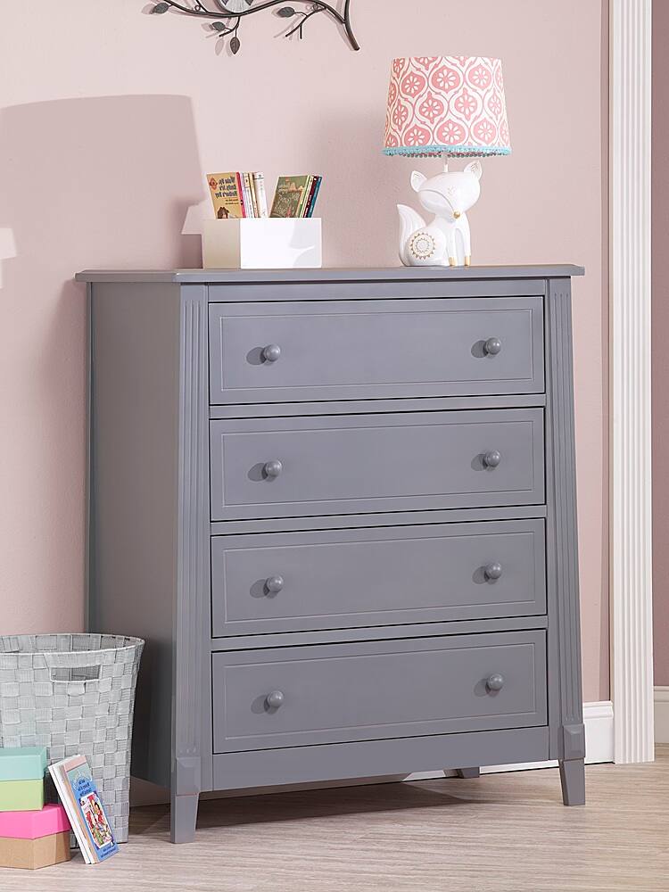 Left. Sorelle - Berkley 4 Drawer Chest - Gray.
