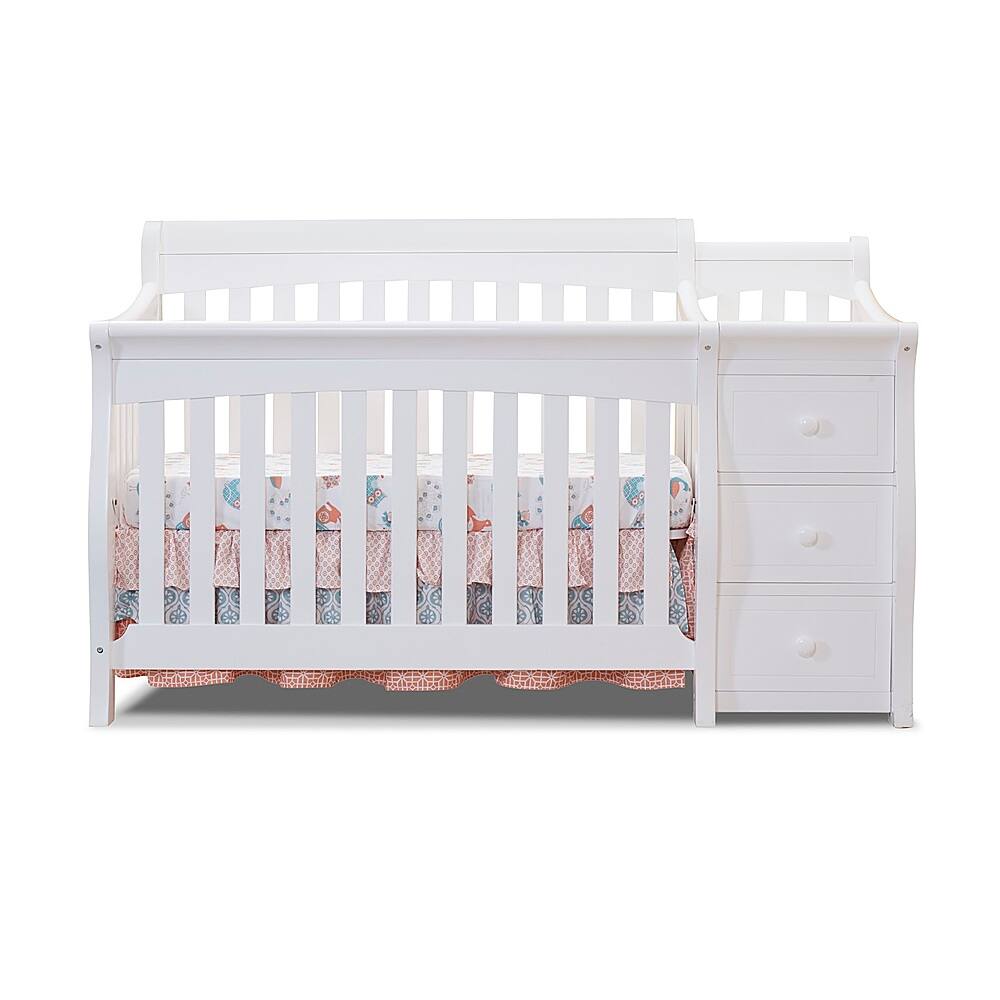 Angle View: Sorelle - Princeton Elite Crib & Changer - White