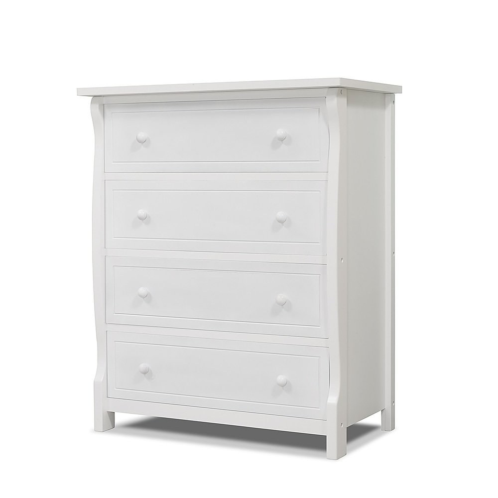 Angle View: Sorelle - Princeton Elite 4 Drawer Dresser - White