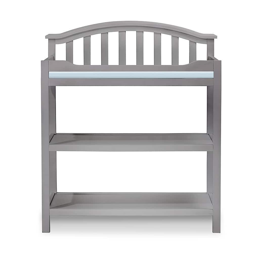 Left View: Sorelle - Berkley Dressing Table - Gray