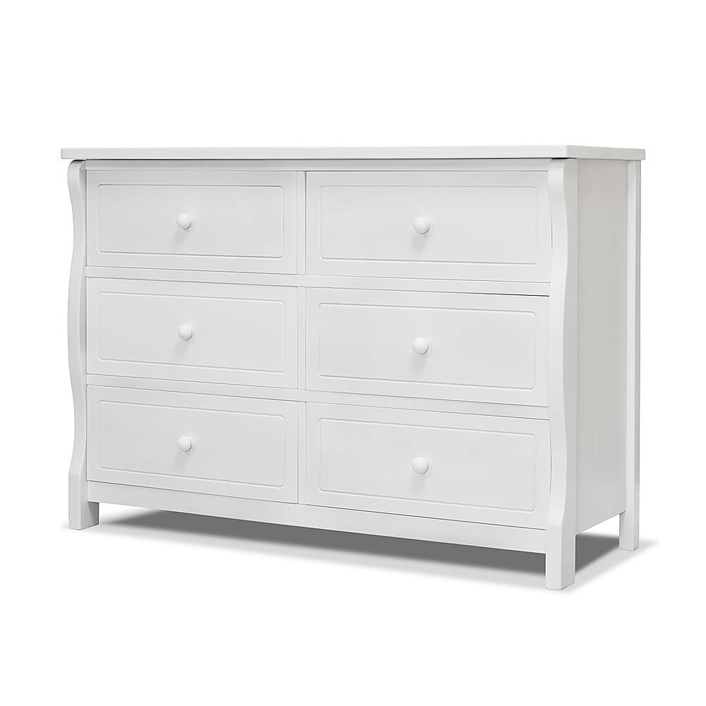 Angle. Sorelle - Princeton Elite Double Dresser - White.