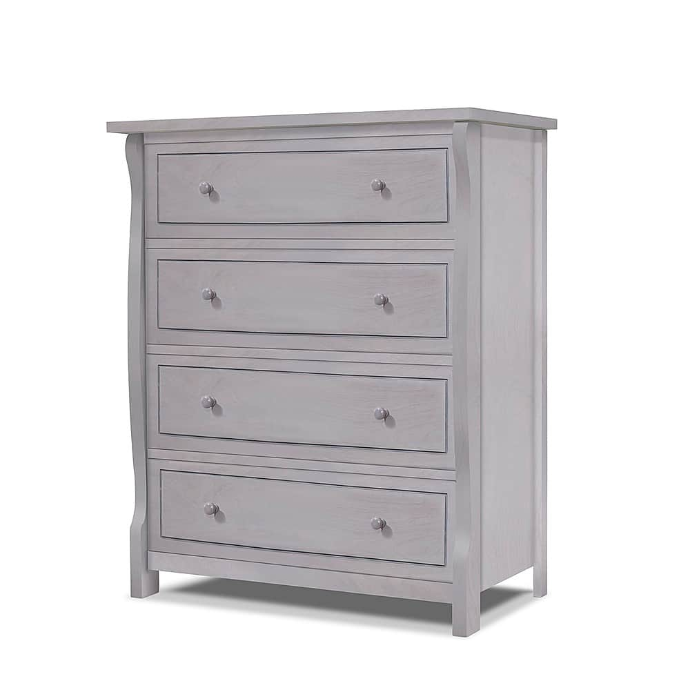 Angle View: Sorelle - Princeton Elite 4 Drawer Dresser - Weathered Gray