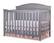 Angle. Sorelle - Berkley Round Top Panel Crib - Gray.
