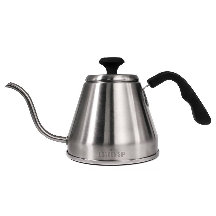 Escali - London Sip Stainless Steel Kettle w/ Beverage Thermometer, 1.2L - Silver