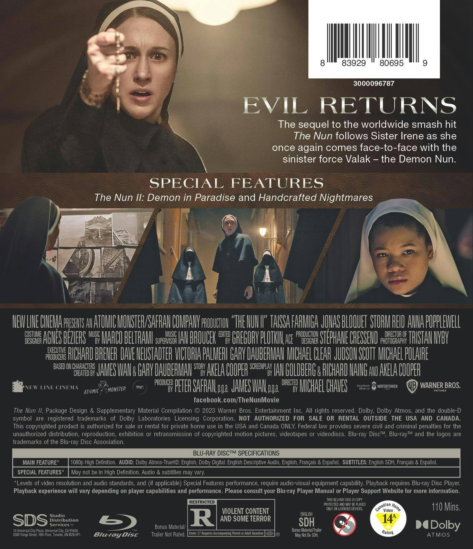 Back. The Nun 2 [Blu-ray].