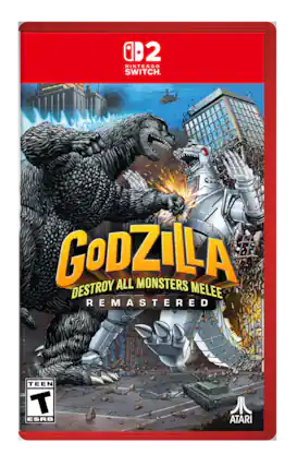 B2 NINTENDO SWITCH
GODZILLA ALL MONSTERS MELEE REMASTERED
TEEN T ESRB
ATARI - T (Teen 13+)