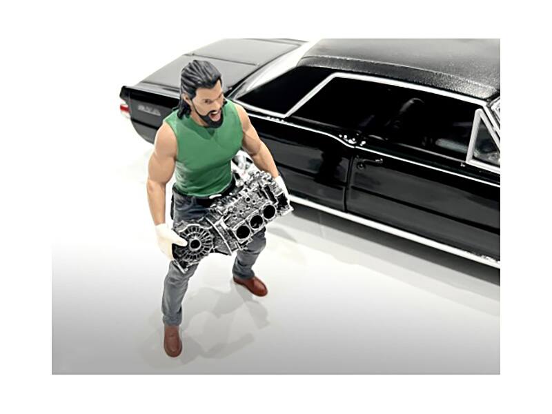 Alt View 2. American Diorama - "Muscle Mechanics" Figure #5 for 1/24 Scale Models by American Diorama.