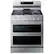 Front. Samsung - Open Box 6.0 cu. ft. Smart Freestanding Gas Range with Flex Duo, Stainless Cooktop & Air Fry - Fingerprint Resistant Stainless Steel.