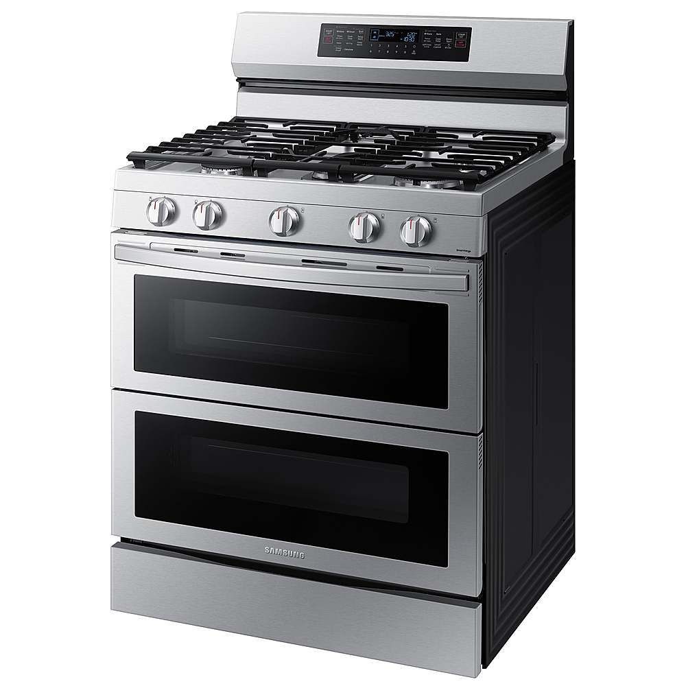 Alt View 15. Samsung - Open Box 6.0 cu. ft. Smart Freestanding Gas Range with Flex Duo, Stainless Cooktop & Air Fry - Fingerprint Resistant Stainless Steel.