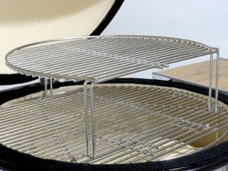 Saffire - XL Stainless Steel Secondary Cooking Grid - Silver - Angle_Zoom
