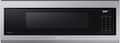Samsung - 1.1 cu. ft. Smart SLIM Over-the-Range Microwave with 550 CFM Hood Ventilation - Stainless Steel