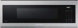 Samsung - 1.1 cu. ft. Smart SLIM Over-the-Range Microwave with 550 CFM Hood Ventilation - Stainless Steel