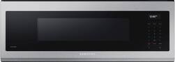 Samsung - 1.1 cu. ft. Smart SLIM Over-the-Range Microwave with 550 CFM Hood Ventilation - Stainless Steel - Front_Zoom