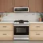 Alt View 12. Samsung - 1.1 cu. ft. Smart SLIM Over-the-Range Microwave with 550 CFM Hood Ventilation, Wi-Fi & Voice Control - Stainless Steel.