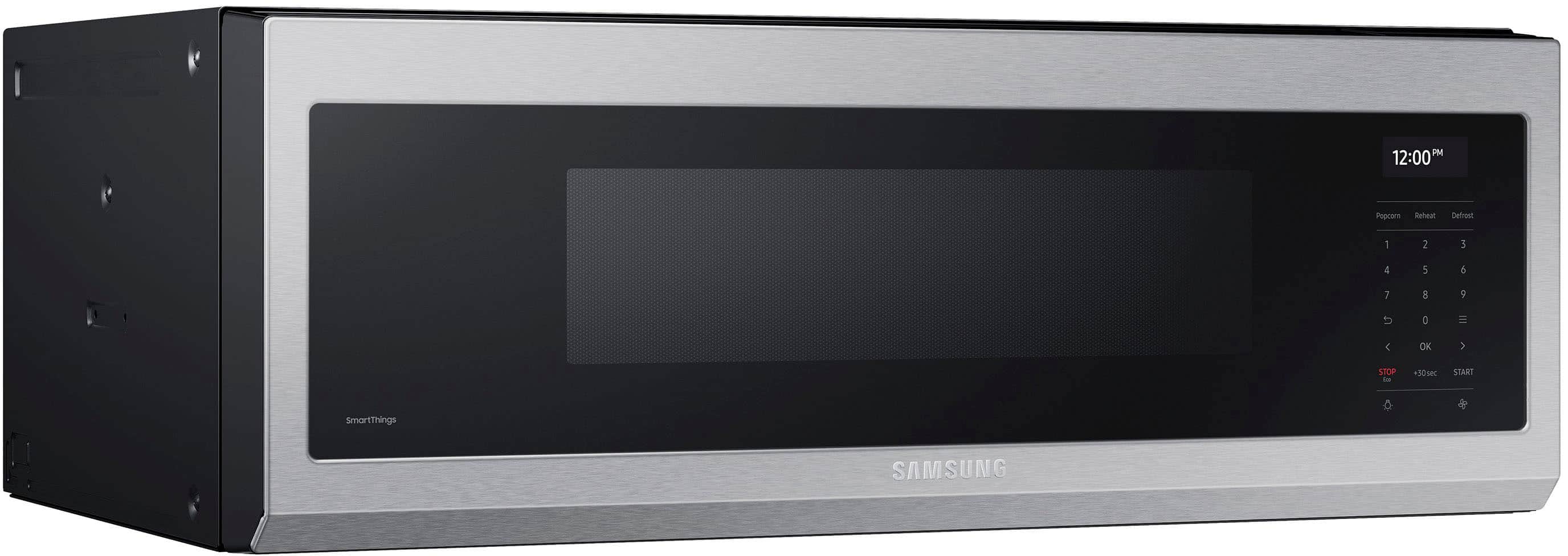 Alt View 16. Samsung - 1.1 cu. ft. Smart SLIM Over-the-Range Microwave with 550 CFM Hood Ventilation, Wi-Fi & Voice Control - Stainless Steel.