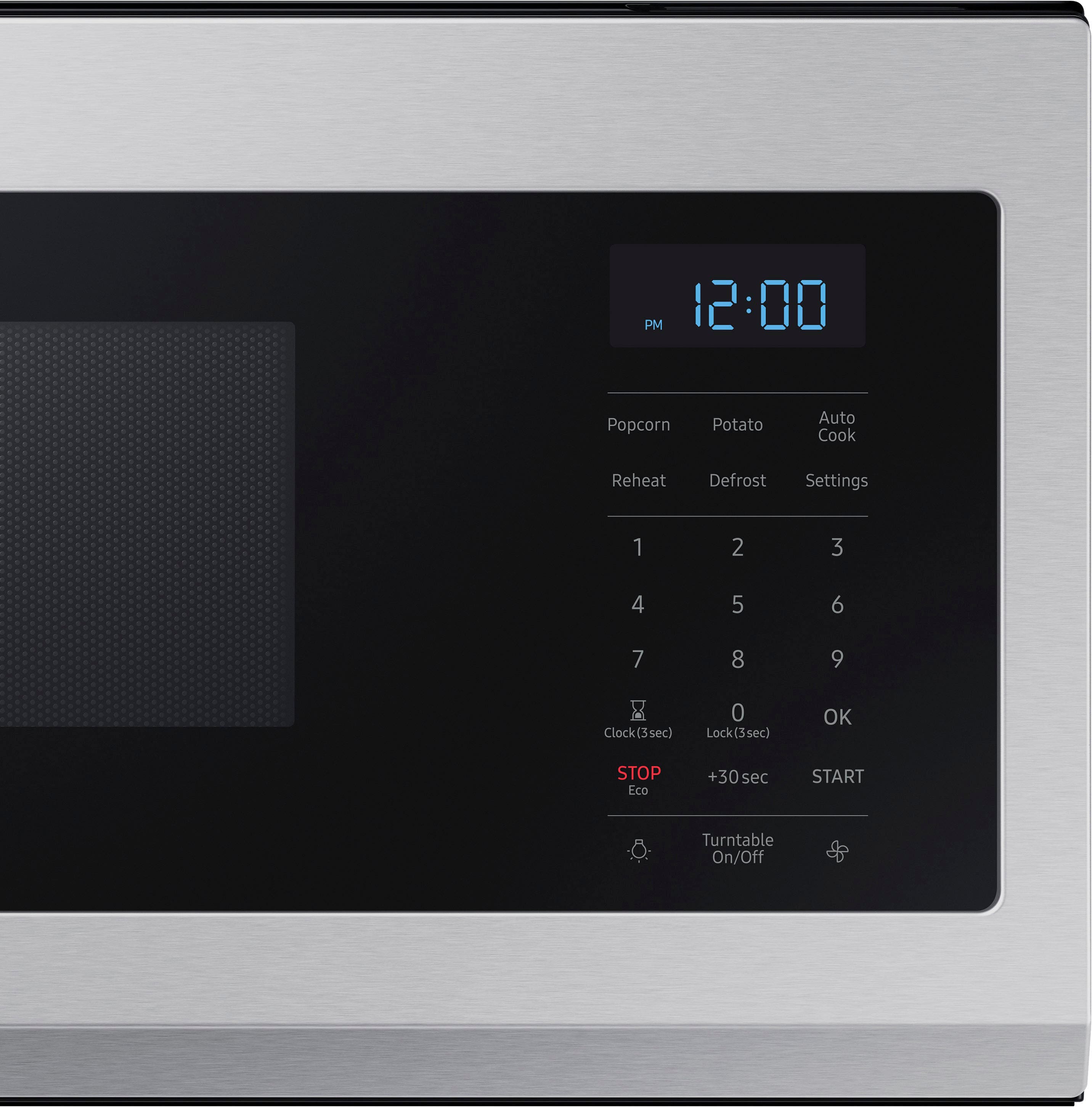 Alt View 19. Samsung - 1.1 cu. ft. Smart SLIM Over-the-Range Microwave with 400 CFM Hood Ventilation, Wi-Fi & Voice Control - Stainless Steel.