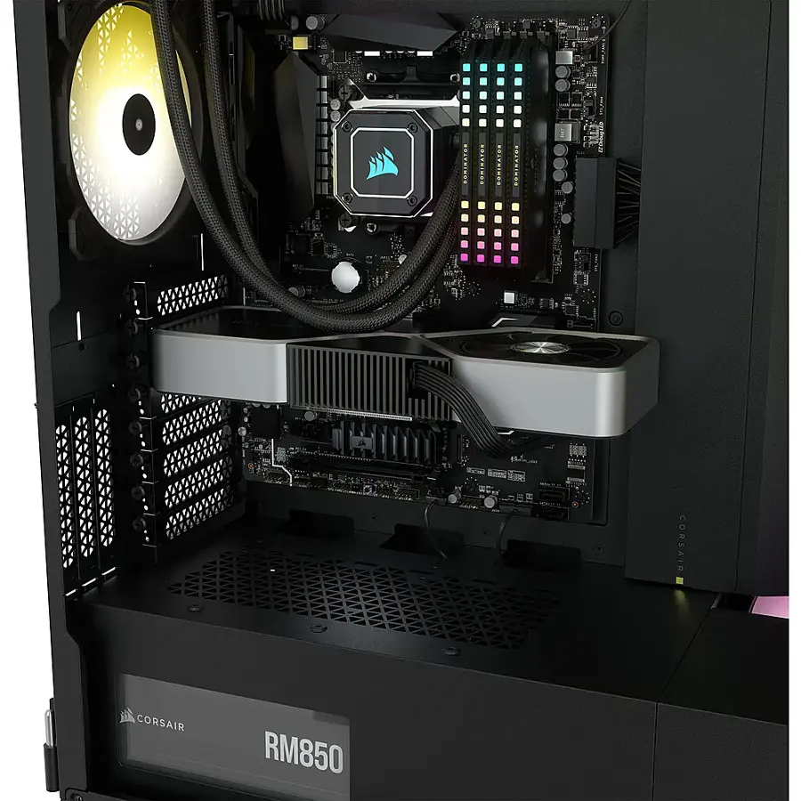 The text on the image reads "Corsair RM850."