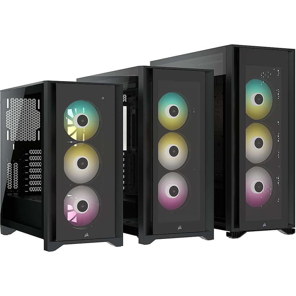 Alt View 17. CORSAIR - iCUE 7000X RGB ATX Full-Tower PC Case - Black.