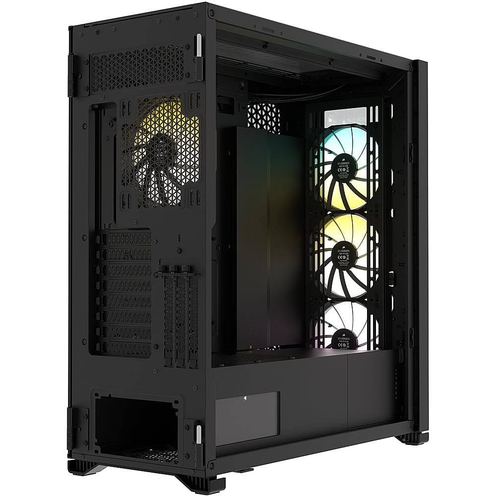 Alt View 19. CORSAIR - iCUE 7000X RGB ATX Full-Tower PC Case - Black.
