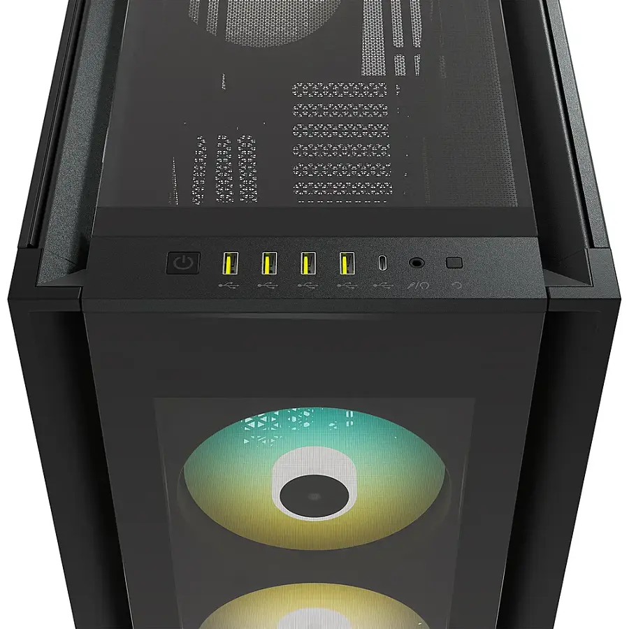 Alt View 20. CORSAIR - iCUE 7000X RGB ATX Full-Tower PC Case - Black.