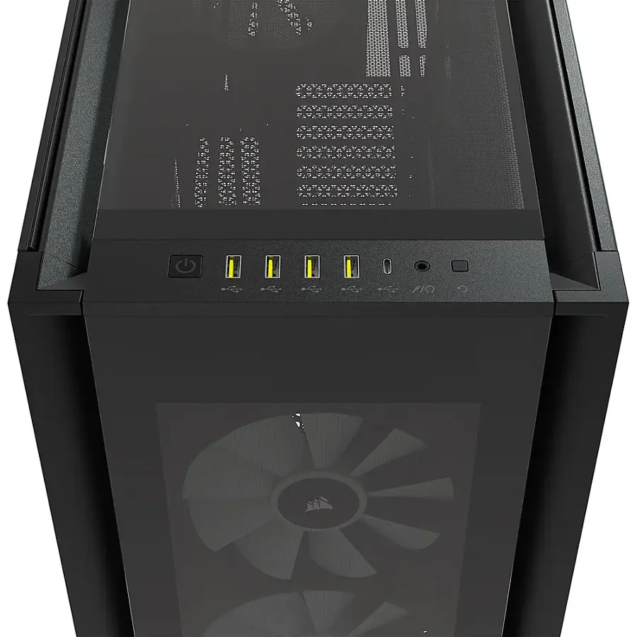 Alt View 22. CORSAIR - iCUE 7000X RGB ATX Full-Tower PC Case - Black.