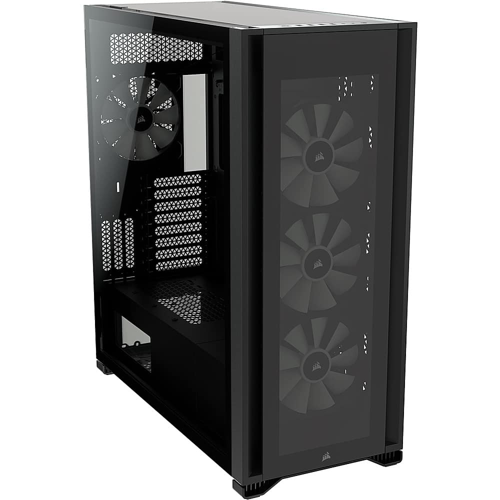 Alt View 23. CORSAIR - iCUE 7000X RGB ATX Full-Tower PC Case - Black.