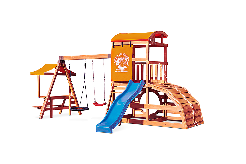 Real Wood Adventures Bushy Tail Burrow Outdoor Playset by Little Tikes
