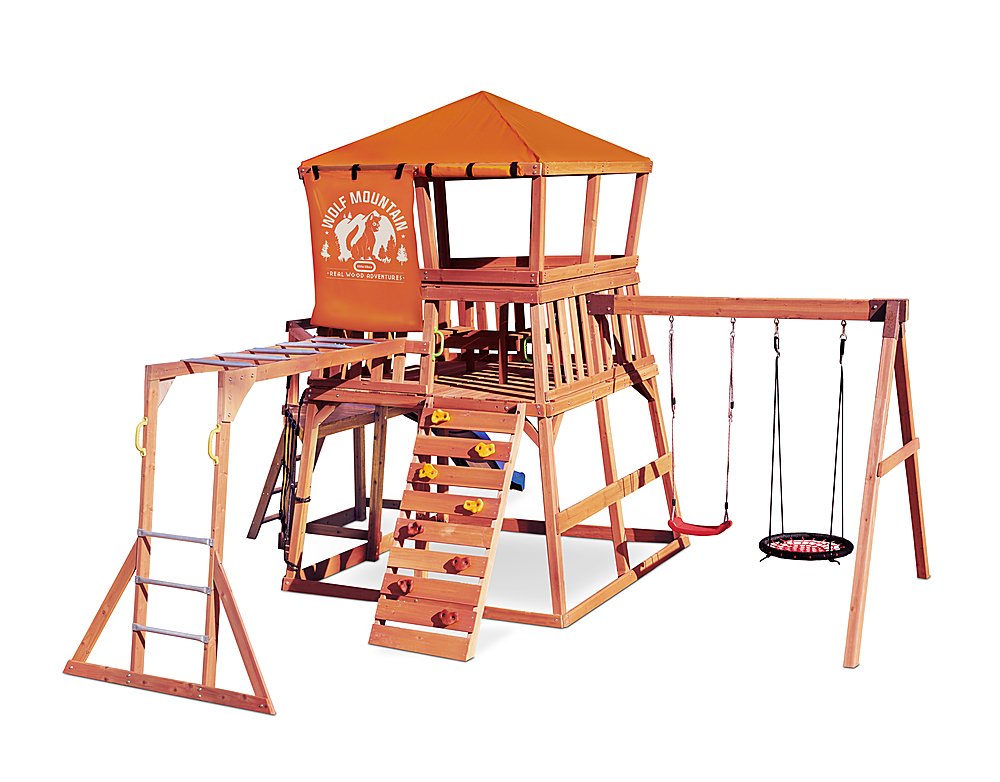 Real Wood Adventures Wolf Mountain Outdoor Playset by Little Tikes