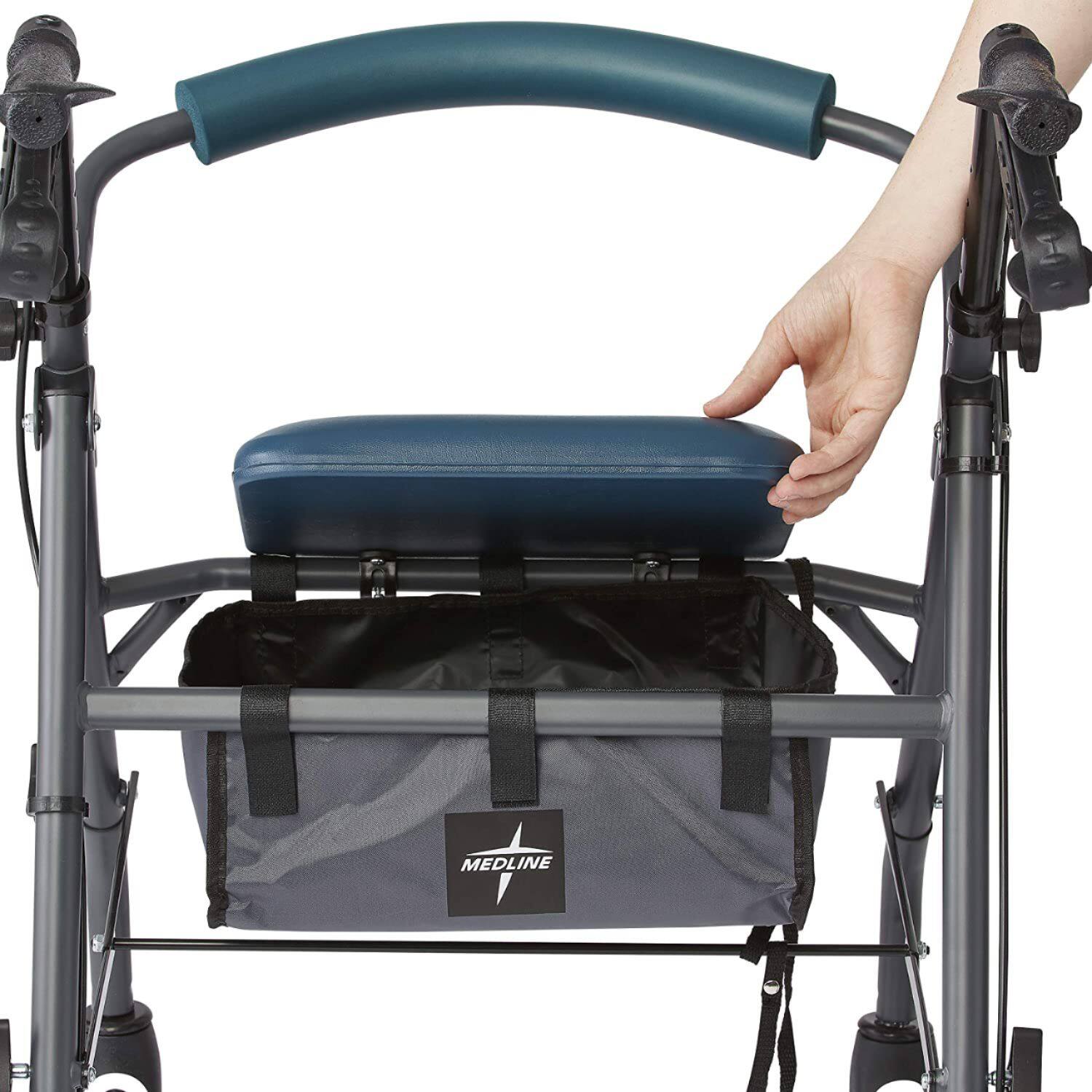 Customer Reviews: Medline Rollator Walker With Seat And Wheels, With 