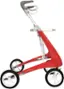 Front. byAcre - Carbon Ultralight Compact Rollator, 16.1" Seat Width, Supports up to 285lbs - Red Frame.