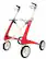 Alt View 11. byAcre - Carbon Ultralight Regular Rollator, 16.5" Seat Width, Supports up to 285lbs - Red Frame.