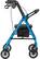 Alt View 12. Medline - Medline Mobility Lightweight Folding Aluminum Rollator Walker with 8-inch Wheels, Adjustable Seat and Arms - Light Blue.