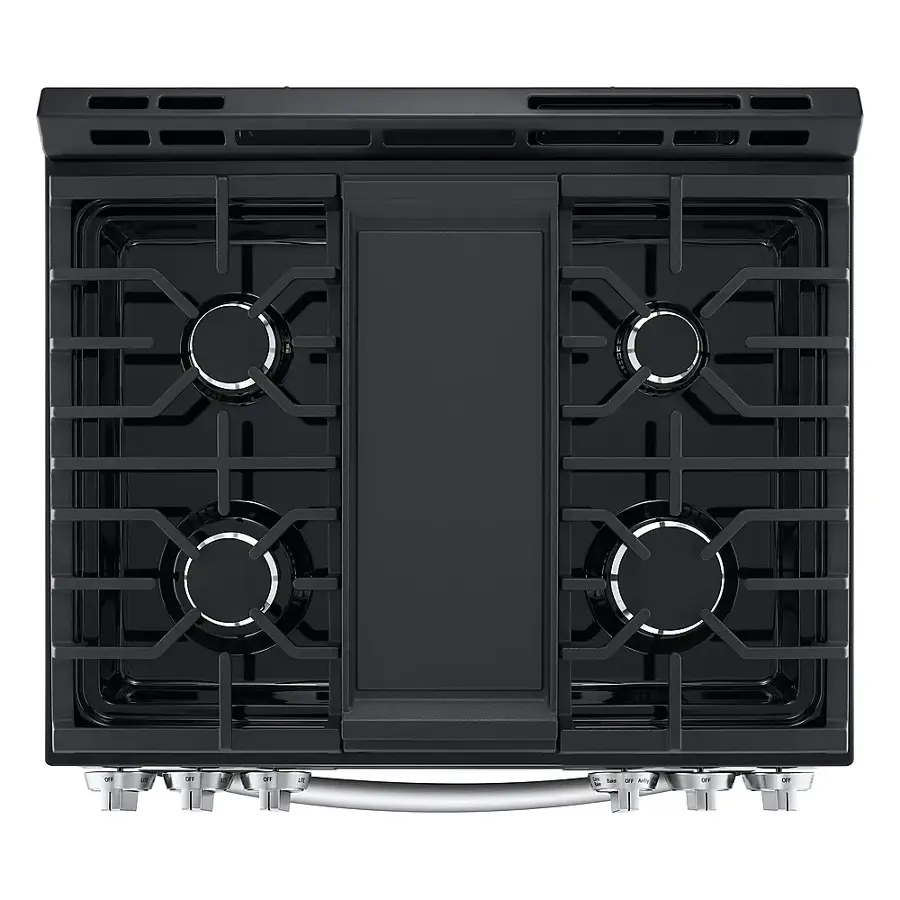 Alt View 11. LG - 5.8 Cu. Ft. Smart Slide-In Gas True Convection Range with EasyClean and Air Fry - PrintProof Stainless Steel.