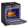 Alt View Zoom 11. LG - 5.8 Cu. Ft. Smart Slide-In Gas True Convection Range with EasyClean and Air Fry - Black Stainless Steel.