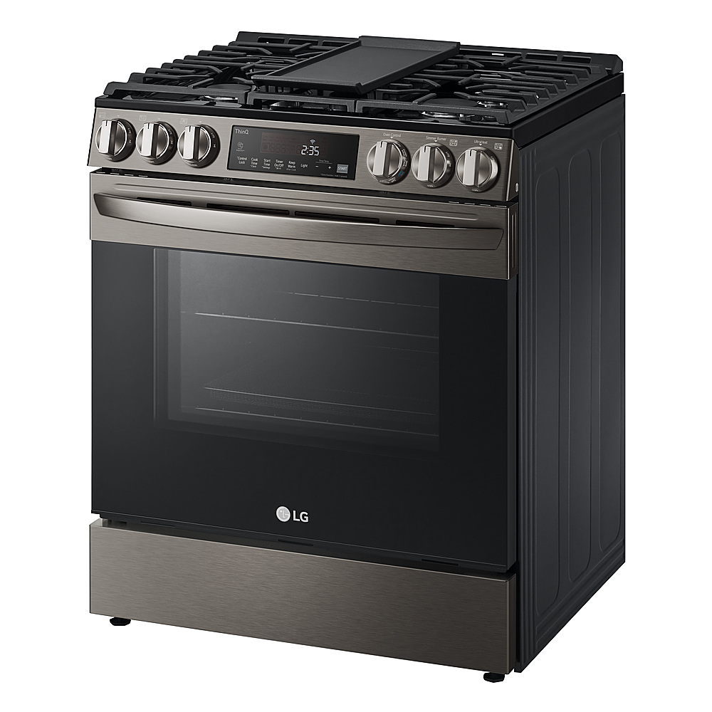 LG 5.8 Cu. Ft. Smart Freestanding Gas True Convection Range with EasyClean  and InstaView Black Stainless Steel LRGL5825D - Best Buy