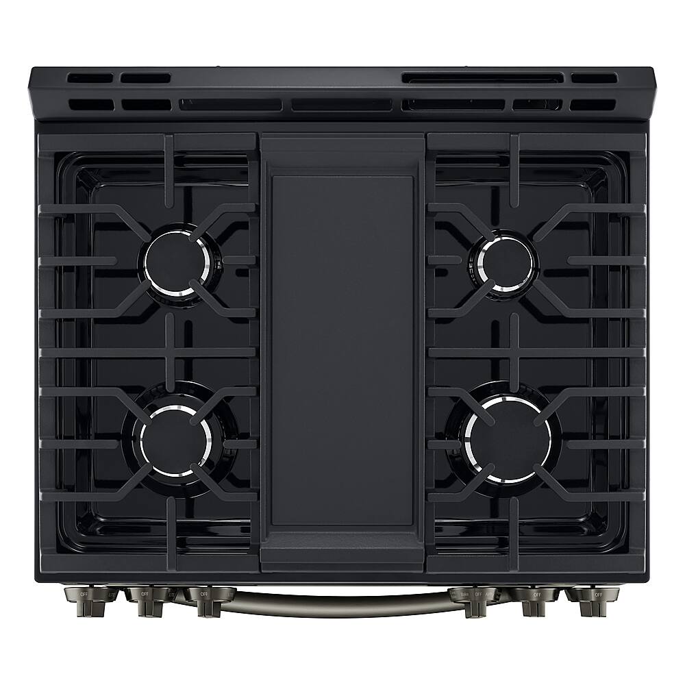 Alt View 19. LG - 5.8 Cu. Ft. Smart Slide-In Gas True Convection Range with EasyClean and Air Fry - Black Stainless Steel.