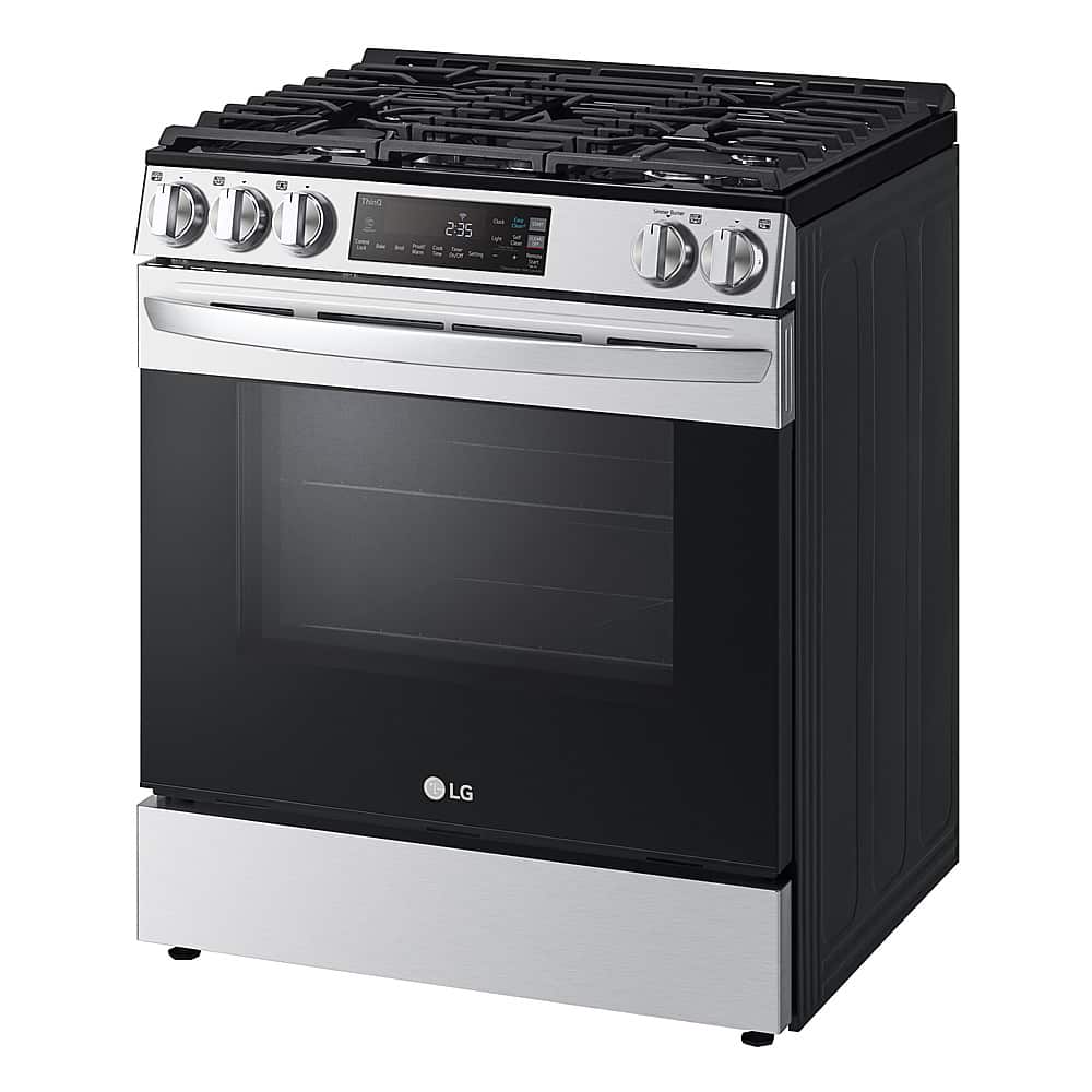 Alt View 19. LG - 5.3 Cu. Ft. Smart Slide-In Gas Range with EasyClean and SuperBoil Burner - PrintProof Stainless Steel.