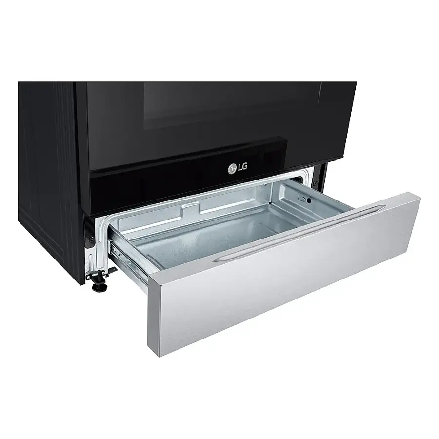 Alt View 22. LG - 5.3 Cu. Ft. Smart Slide-In Gas Range with EasyClean and SuperBoil Burner - PrintProof Stainless Steel.