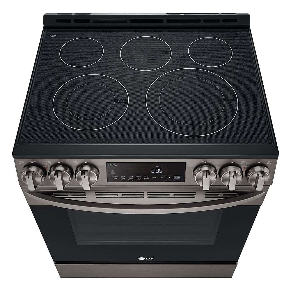 30-Inch Black Stainless Steel Electric Range