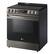 Left. LG - 6.3 Cu. Ft. Smart Slide-In Electric True Convection Range with EasyClean and AirFry - PrintProof Black Stainless Steel.