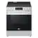 Front. LG - 6.3 Cu. Ft. Slide-In Electric Range with EasyClean and ThinQ Technology - PrintProof Stainless Steel.
