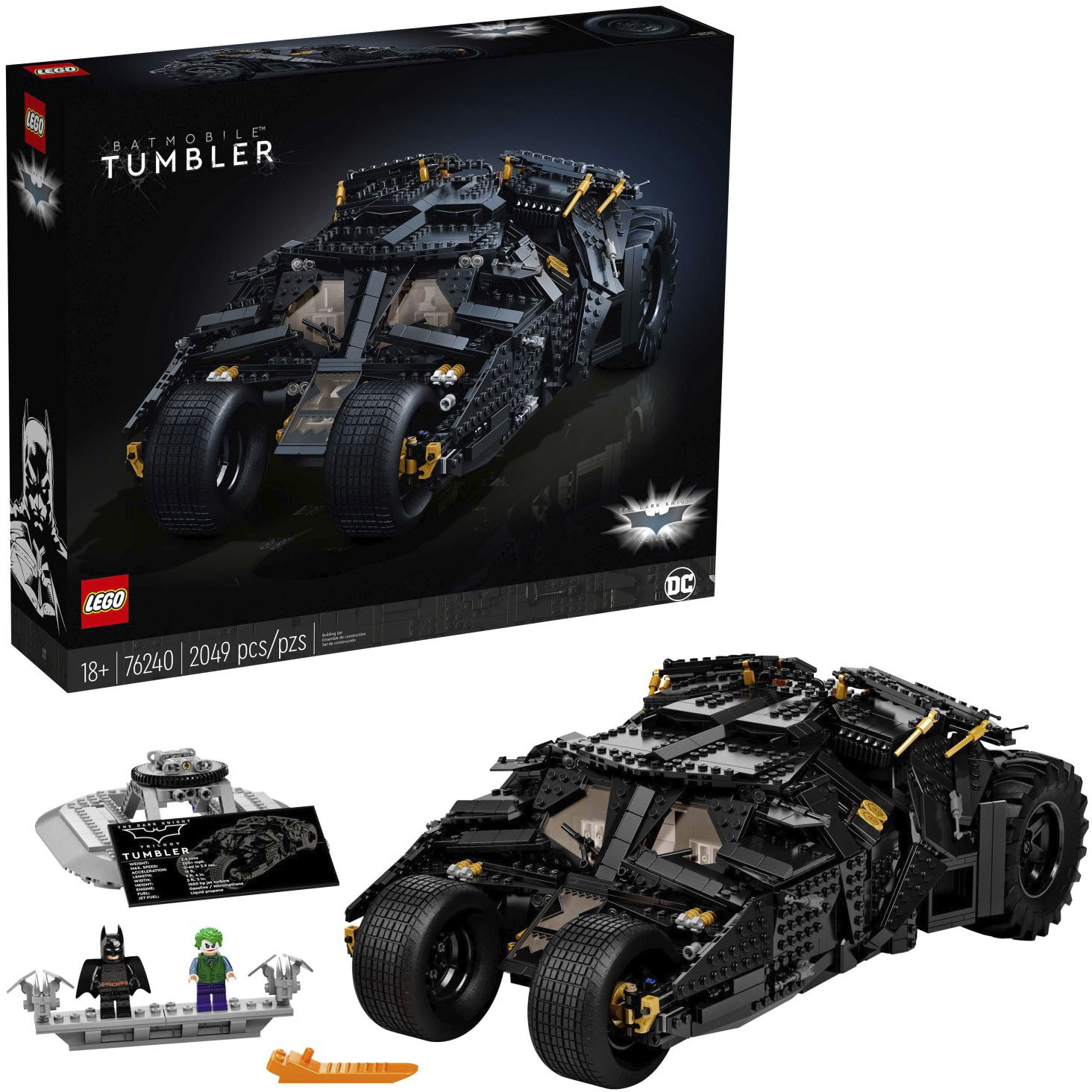 ansvar Indstilling marv LEGO Super Heroes Batmobile Tumbler 76240 6365778 - Best Buy