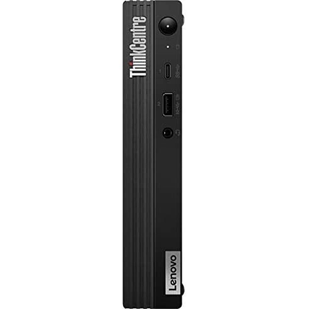 Alt View 4. Lenovo - ThinkCentre M60e Tiny Desktop - Intel Core i3-1005G1 - 8GB Memory - Integrated Intel UHD Graphics 630 - 256 SSD - Black.