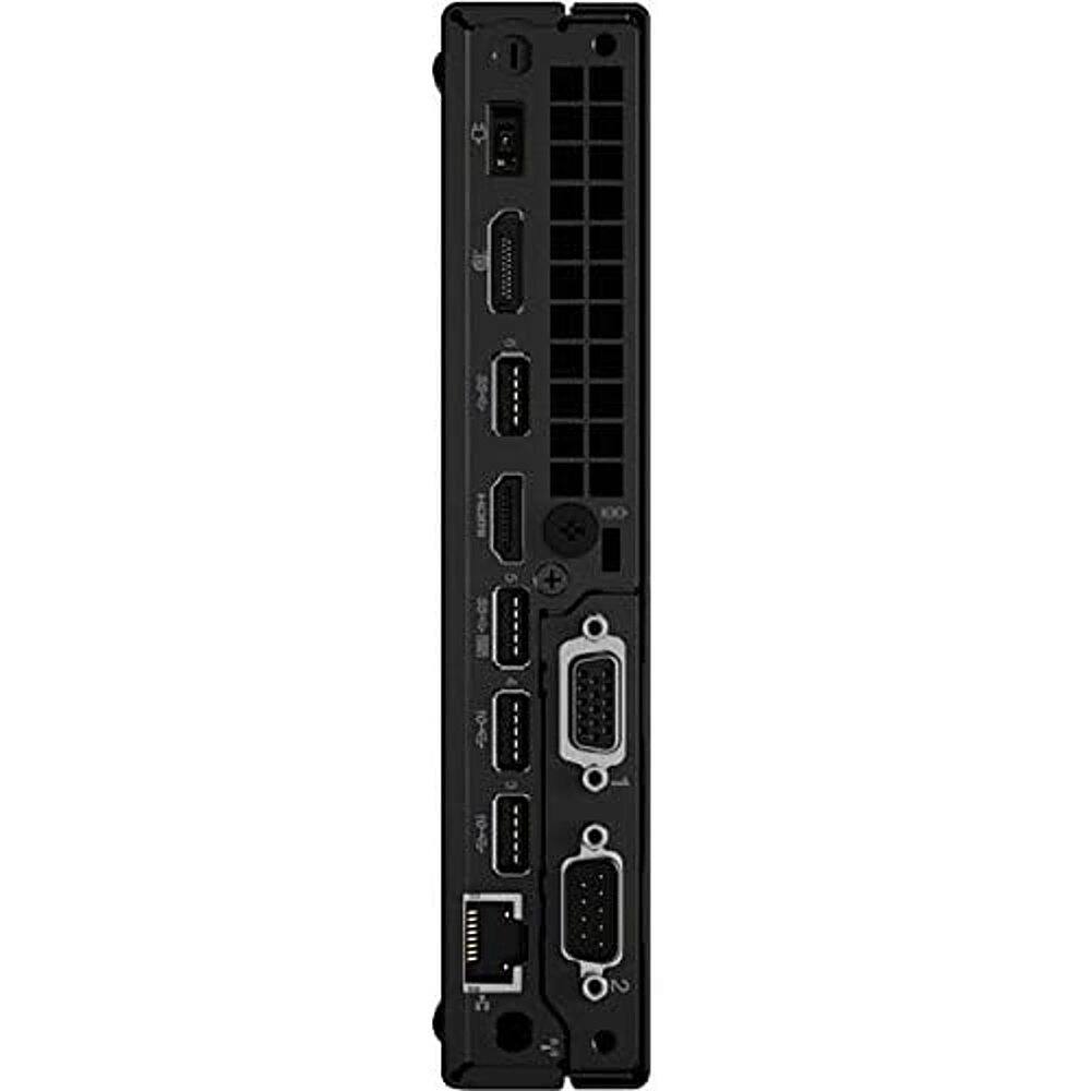 Alt View 5. Lenovo - ThinkCentre M60e Tiny Desktop - Intel Core i3-1005G1 - 8GB Memory - Integrated Intel UHD Graphics 630 - 256 SSD - Black.