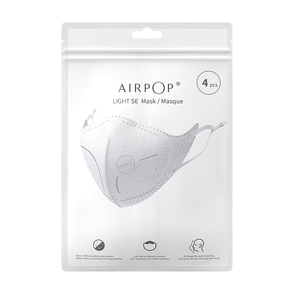 Customer Reviews: AIRPOP Light SE 4 Pack KN95 Masks White 43575 - Best Buy